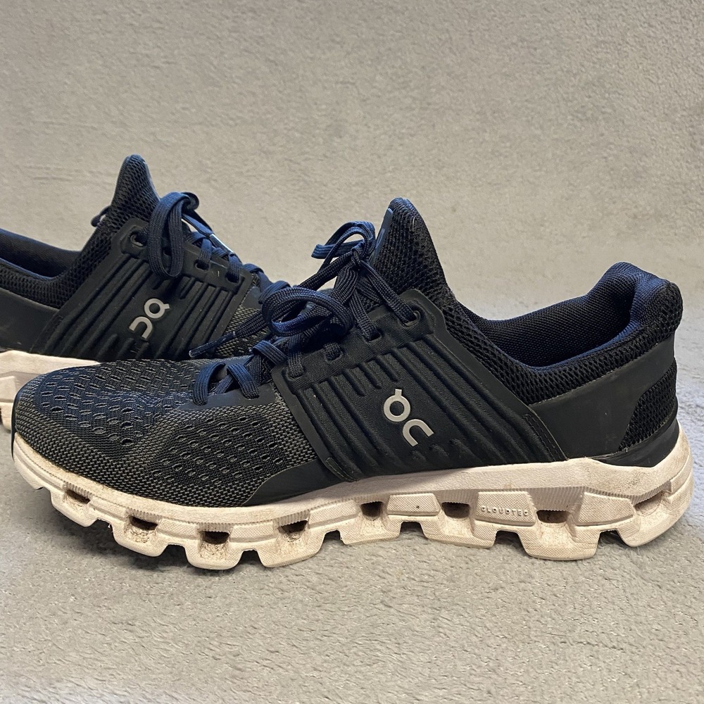 On Running‎ Cloudswift Womens 8.5 Black Gray Shoes Comfort Athletic - Picture 9 of 14